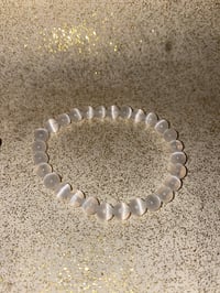 Image 1 of Selenite Bracelet 6mm