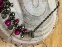 Image 1 of Purple beaded necklace 