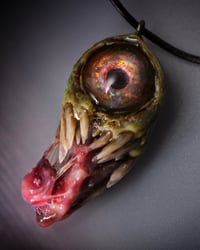 Image 10 of Custom Handmade Opal Eyed Pendant|Opal Eyed Cyclops Pendant|Handmade|OOAK| Morgans Mutations