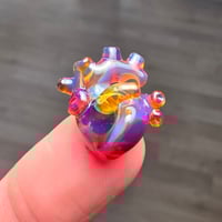 Image 1 of MINIATURE "LAYERS OF LOVE" ANATOMICAL HEART PENDANT 7