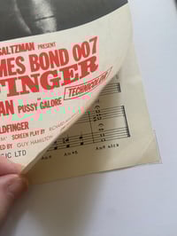 Image 3 of Goldfinger, James Bond film, framed 1964 vintage sheet music