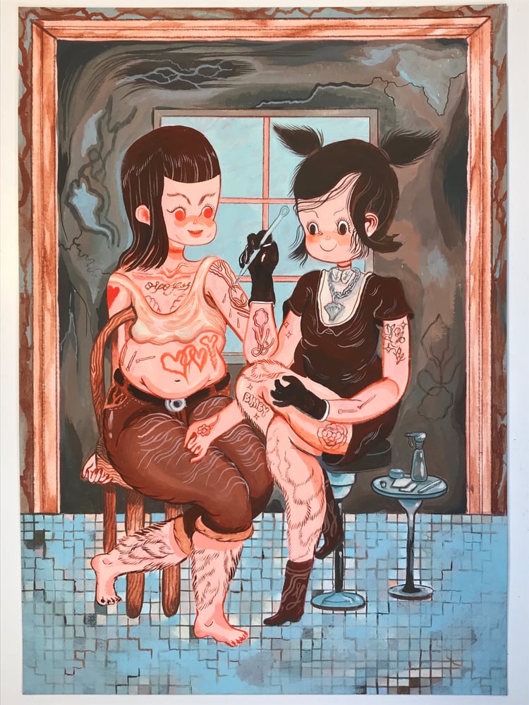 Image of BIMBY Original Painting On Thick Watercolor Paper