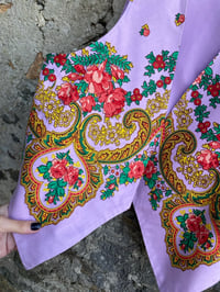 Image 3 of Chaleco feito a man. FOLIADA LILA. Feito por encarga!