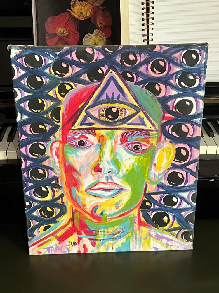 Image of “We’re All Naked To God” Canvas Painting