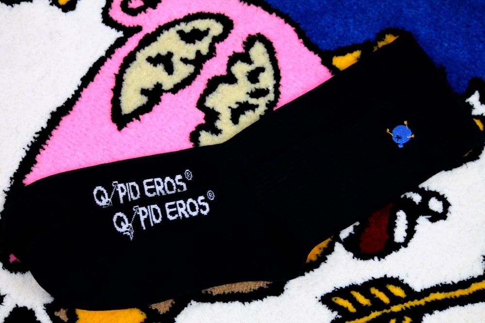 Q-Pid Eros Embroidered Crew Socks