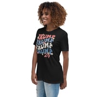 Image 4 of Retro Trump 24 Flowers Women's Relaxed T-Shirt