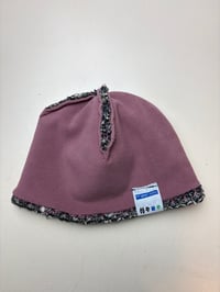 Image 8 of PINK AND GREY KNIT BEANIE