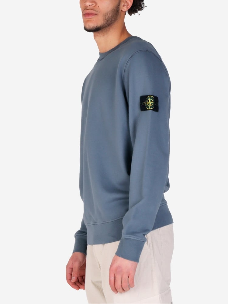 Image of STONE ISLAND 6100044 ORGANIC COTTON FLEECE AVIO
