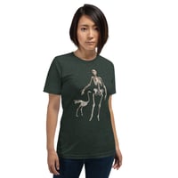 Image 19 of Antique Anatomical Illustration Human and Bird Skeleton Unisex t-shirt