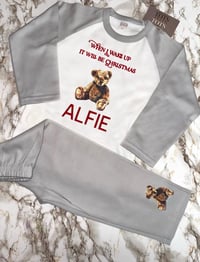 Image 2 of Scruffy Teddy Christmas Pyjamas