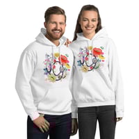 Image 1 of Blooming Stethoscope Unisex Hoodie