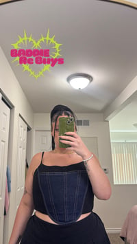 Image 1 of Denim corset top 