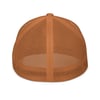 IDAHOME Groovy Flexfit 3d Puff Embroidered Closed-back trucker cap in Copper