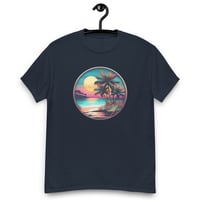 Image 4 of Unisex classic tee, Tropical Beach Sunset tee