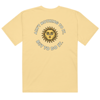 Ain't Nothing to it heavyweight t-shirt Yellow