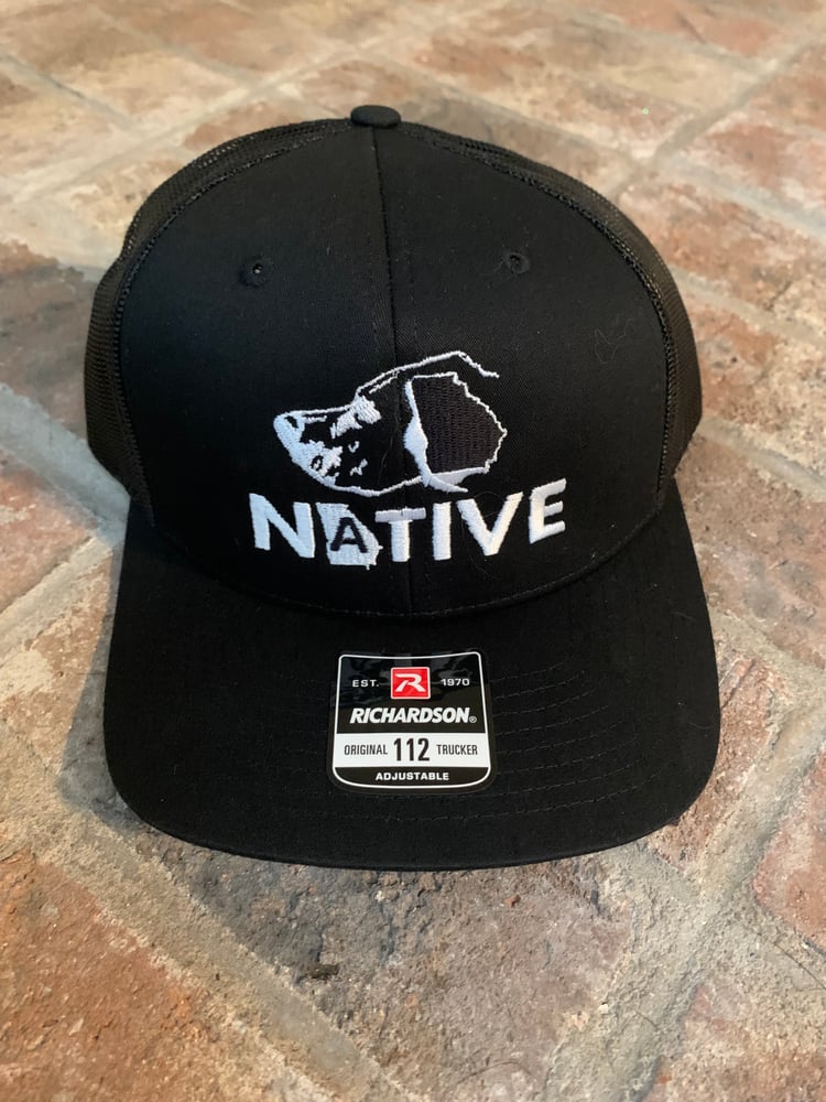 Image of Georgia Dog Trucker Hat Black 