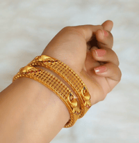 Image 3 of Peacock Temple Bangles Set  Copy