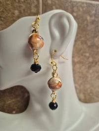 Image 4 of Handmade crystal dangle earrings: beaded elegant women's jewelry 