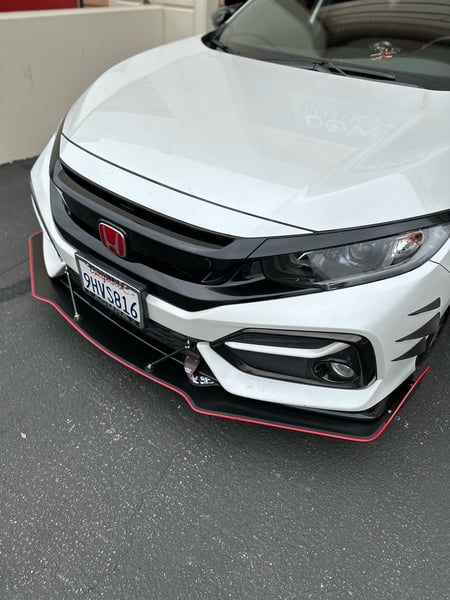 Image of 2016-2021 Honda Civic (10th Gen) "V2" front splitter