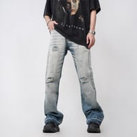Image 3 of Custom Streetwear Stock Baggy Designer Manufacturer Ripped Quality Fashion Jeans