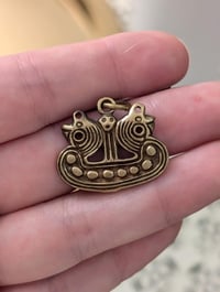 Image 4 of Bronze Viking Longship Pendant 