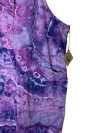 Image 3 of L/XL Knit Pocket Playsuit in Purple Haze Geode Ice Dye