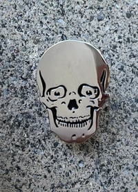 Image 2 of RR #158 Silver Skull Pin