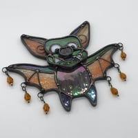 Image 4 of Iridescent purple and orange bat 