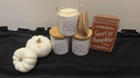 Image 2 of Golden pumpkin candle 