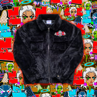 Image 1 of S.O.S “4NGELS&D3MONS” FAUX JACKET