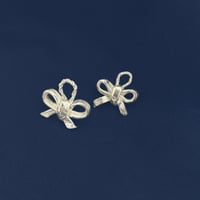 Image 1 of Hanging Ribbon Earrings 