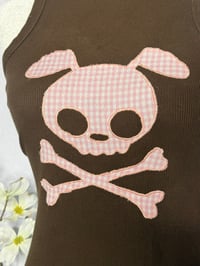 Image 3 of Skull Puppy tank ૮꒰ ˶• ༝ •˶꒱ა (M)