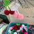 Image of aunt cindy’s crocheted cherries