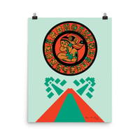 Image 2 of Mayan Calendar, Mayan Temple, Wheel of Time,  Volcano Poster