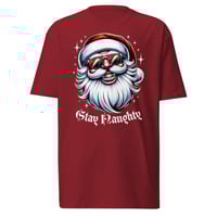 Image 1 of Stay Naughty Xmas Men’s premium heavyweight tee