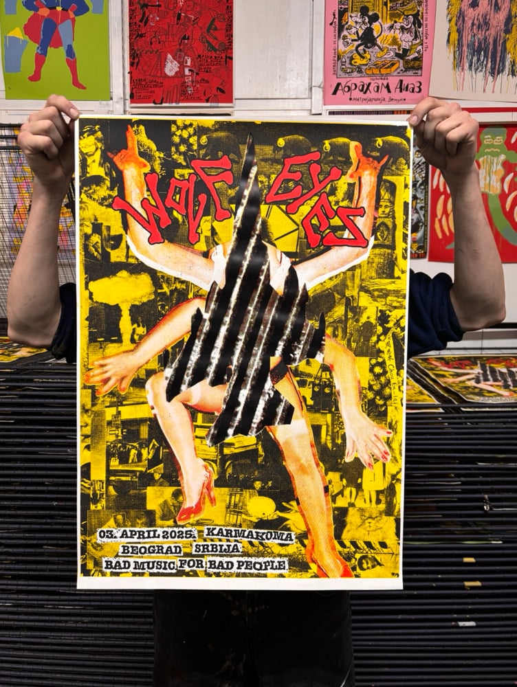 WOLF EYES // SCREEN PRINTED POSTER BY WITTY