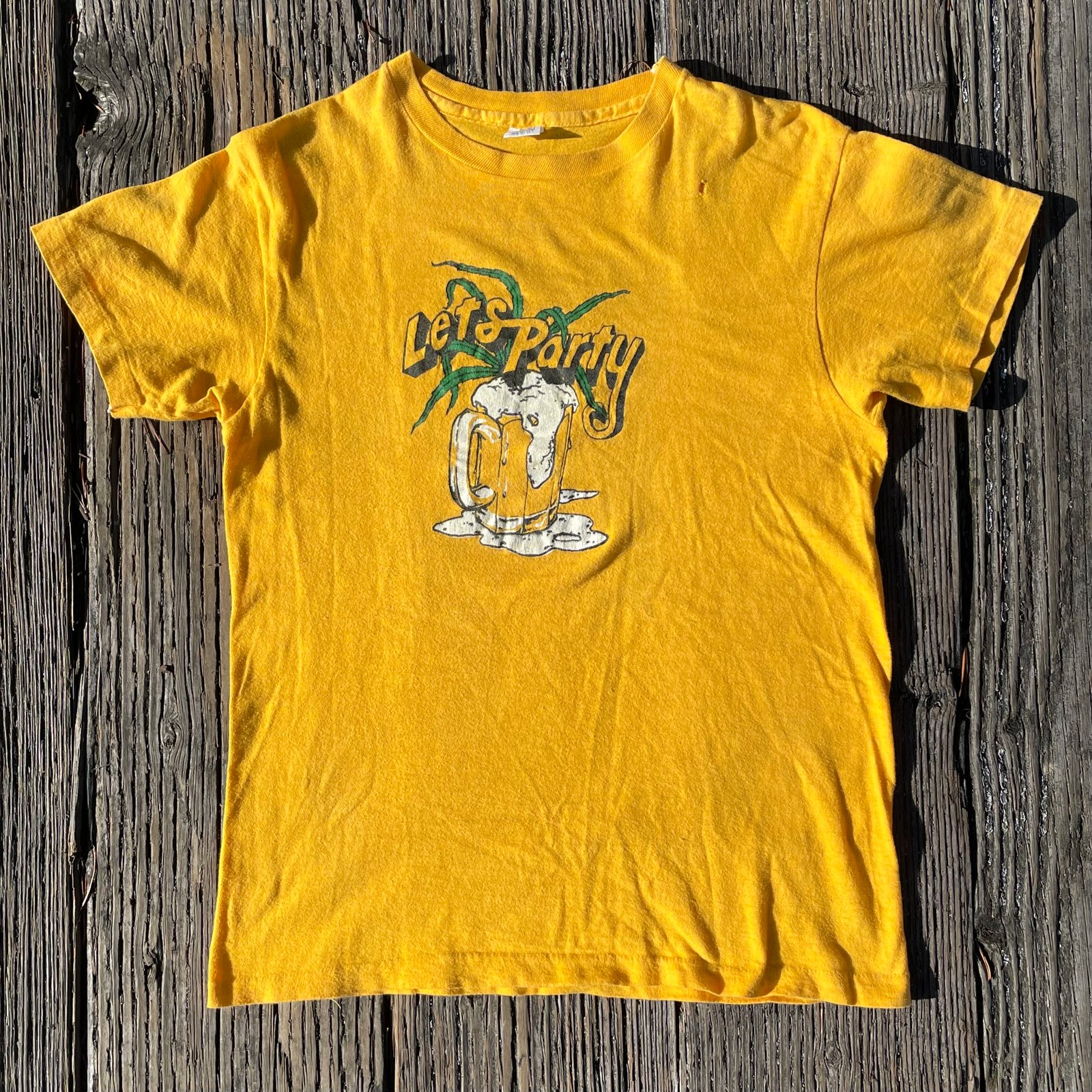 Original 70s Let's Party Tee Sz Medium | ChinaCatClothing
