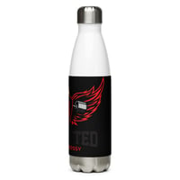 Image 2 of BOSSFITTED Black and Red Stainless Steel Water Bottle