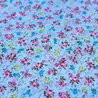 Image 1 of Made to Order - 'Matilda' Ditsy Pink, Blue, & Yellow Floral Bunches Vintage Style Eiderdown
