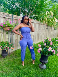 Image 4 of Cargo Jumpsuit w/Drawstring 