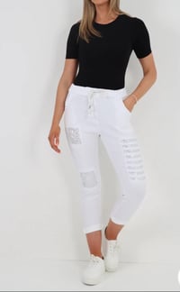 Image 2 of Ripped Sequine Magic Pants
