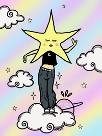 Image 2 of Star girl Print