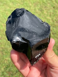 Image 12 of Raw Black Obsidian Chunk #1813