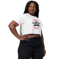 Image 2 of  "The White Sox Make Me Drink" – White Women's Crop Tee