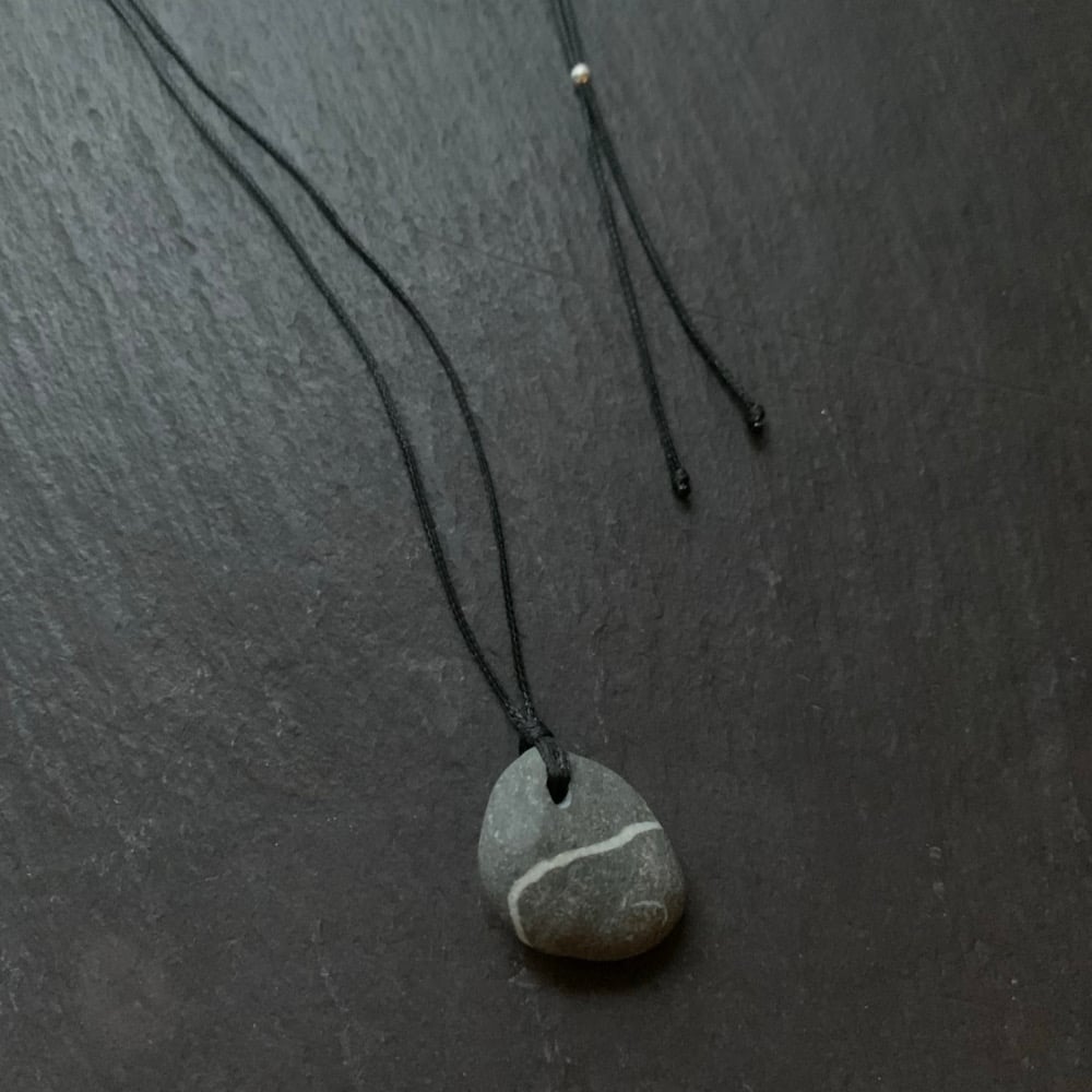 Image of Striped stone necklace