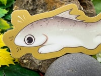 Image 2 of Lil Fish-Cat Sticker (Small)