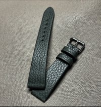 Image 1 of Forest Green Soft Grain Hand-Rolled Watch Strap