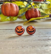 Image 1 of Evil Pumpkin Studs