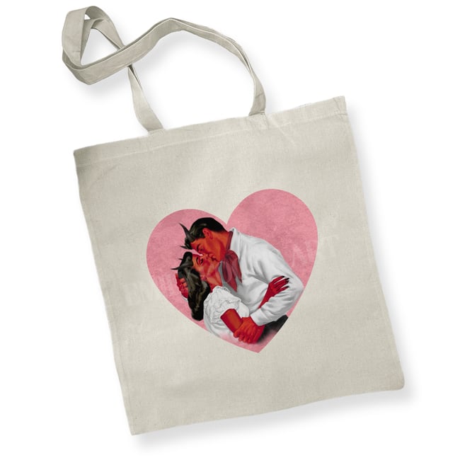 Black or Natural Tote // ‘Devils Romance’