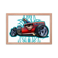 Image 3 of 12"x18" Hot Rod Delivery Framed poster